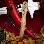 Mythrojan Wooden Knives, Athame Wiccan Wooden Handmade knife Pagan Witch Wizard Wicca for Pagan, Wiccan, Ceremonial Practices Medieval Vinatge Wooden Knife - Brown