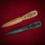 Mythrojan Wooden Knives, Athame Wiccan Wooden Handmade knife Pagan Witch Wizard Wicca for Pagan, Wiccan, Ceremonial Practices Medieval Vinatge Wooden Knife - Brown