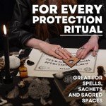 Black Salt for Protection Rituals & Wiccan Spells, Handcrafted Negative Energy Protection Crystals for Witchcraft, 2 Oz Bag, Witches & Wiccan Witchcraft Supplies