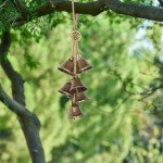 Ausicfen 2 Pieces Witch Bells Protection for Door Knob Hanger Wind Chimes Witchy Things Clear Negative Energy Witch Bells Set Witchcraft Supplies (2pcs Classic Style)