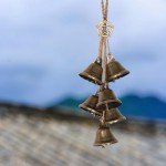 Ausicfen 2 Pieces Witch Bells Protection for Door Knob Hanger Wind Chimes Witchy Things Clear Negative Energy Witch Bells Set Witchcraft Supplies (2pcs Classic Style)