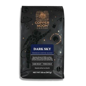 Copper Moon Dark Roast Whole Bean Coffee, Dark Sky Blend, 2 Lb