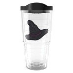 Tervis Made in USA Double Walled Halloween Screams and Dreams Insulated Tumbler Cup Keeps Drinks Cold & Hot, 24oz, Witch Hat