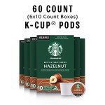 Starbucks Hazelnut K-Cup Coffee Pods - 60 Count