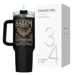 34HD Witches Gifts for Christmas Halloween, 40oz Witch Tumbler with Handle and Straw, Salem Witch Coffee Travel Mug, Witch Themed Gothic Tumbler, Witchty Gifts for Women