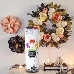 Heqianco Halloweem Tumbler 20oz Halloween Tumbler With Lid and Straw Insulated Skinny Tumbler Cup Witchy Gifts For Women Witches Brew Coffee Mug