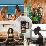 Rcvlauf 40 oz Tumbler with Handle and Straw Gothic Tumbler Leak Proof Insulated Cup 40 oz Gothic Flower Moon Coffee Travel Mug Witchy Decor Stuff Goth Gifts for Women