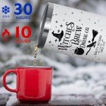 Halloween Tumbler with Lid and Straw 30oz,Witches Brew Vacuum Insulated Leak Proof Halloween Tumbler,Goth Cute Spooky Gift Women Kids Teen Girls,Halloween Accessories Stainless Steel Coffee Cup