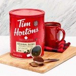 Tim Hortons Original Blend, Medium Roast Ground Coffee, Canada’s Favorite Coffee, Made with 100% Arabica Beans, 48 Ounce Canister