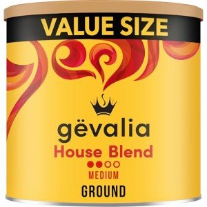 Gevalia House Blend Medium Roast Ground Coffee, 30.8 oz Canister