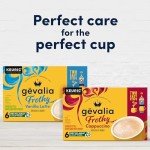 Gevalia Frothy 2-Step Artificially Flavored Cappuccino Espresso Style K‐Cup Coffee Pods & Froth Packets Kit, 6 ct. Box