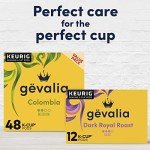 Gevalia Dark Royal Roast K-Cup Coffee Pods (72 Pods (6 Boxes of 12))