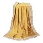 Indian Consigners Big Velvet Cloth for Multipurpose Use Altar Tarot Spread Tablecloth (Gold)