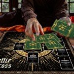 Tirmanaz Altar Cloth, Velvet Tarot Tablecloth, Celtic Cross Printed Tarot Cloth for Reading, Black Tarot Mat, Tarot Cloth for Reading, Cards, Divination, Witchcraft, Magic