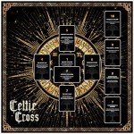 Tirmanaz Altar Cloth, Velvet Tarot Tablecloth, Celtic Cross Printed Tarot Cloth for Reading, Black Tarot Mat, Tarot Cloth for Reading, Cards, Divination, Witchcraft, Magic