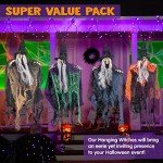 Witch Halloween Decorations – Flying Garden Decor Set