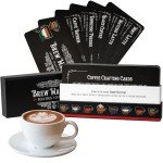 Home Barista Masterclass: Ultimate 39-Coffee Recipe Cards - Step-by-Step Home Brewing Guide with Pro Tips & Techniques, Durable & Compact for Coffee Lovers & Aspiring Baristas