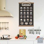 WEROUTE Espresso Coffee Patent Print Poster Infographic Guide Painting Coffee Lover Cafe Kitchen Living Room Art Decor Printed on Canvas Scroll Wood Hanger Painting 16 x 24 inch (with Frame)