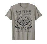 Nature Is My Church Moon Moth Witchcraft Wiccan Witch T-Shirt
