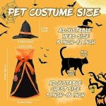 Cat Halloween Costume Pet Wizard Clothes Witch Cosplay Cloak for Cats and Puppy