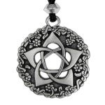 Pentacle of the Goddess Wiccan Jewelry Pagan Pentagram Necklace by Pepi