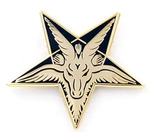 Real Sic Baphomet Head Enamel Pin – Sabbatic Goat Pentagram Tarot Occult Unisex Lapel Pin - For Backpacks, Jackets, Shirts, Bags, Tops