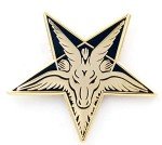 Real Sic Baphomet Head Enamel Pin – Sabbatic Goat Pentagram Tarot Occult Unisex Lapel Pin - For Backpacks, Jackets, Shirts, Bags, Tops