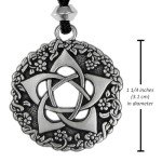 Pentacle of the Goddess Wiccan Jewelry Pagan Pentagram Necklace by Pepi