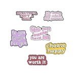 Novelty Enamel Lapel Pin Sets Cartoon Animal Plant Fruit Brooches for Clothing Bags Backpacks Jackets Hat Jewelry DIY Gift Accessories (Witch Skulls Food Drinks Set of 6)