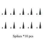 FNQUFUJ Punk Goth Choker Necklaces For Women Men Black Leather Spiked Collar Moon Chokers Halloween Costume Jewelry Gothic Accessories (black moon)