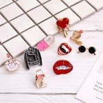 Enamel Pin Set Witchy Jewelry for Women Punk Cute Brooches for Party Vampire Skull Witch for Costume Decoration Enamel Pins Pins for Backpacks