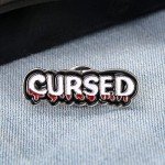 Enamel Pin Set Witchy Jewelry for Women Punk Cute Brooches for Party Vampire Skull Witch for Costume Decoration Enamel Pins Pins for Backpacks