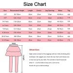 Auranso Girls Leggings with Skirt Kids Clothes Ruffle Tutu Pants Coffee 13-14 Years