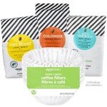 Amazon Basics Basket Coffee Filters for 8-12 Cup Coffee Makers, White, 200 Count