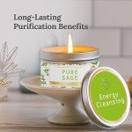 Sage Purification Candle for Chakra Healing