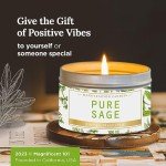 Sage Purification Candle for Chakra Healing