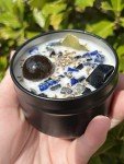 Witches' Herbal Protection Crystal Candle with Dragons Blood
