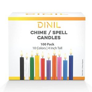 Mini Spell & Chime Candles - 100 Assorted Colors