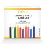 Mini Spell & Chime Candles - 100 Assorted Colors