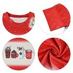 LUKYCILD Christmas Coffee Sweatshirt Women Merry Christmas Shirt Ice Cream Graphic Pullover Xmas Holiday Casual Novelty Tops