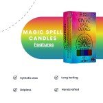 Purple Chime Candles for Rituals and Ceremonies