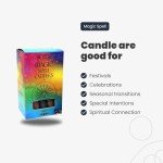 Purple Chime Candles for Rituals and Ceremonies