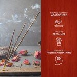 HEM Red Rose Incense Sticks (Pack of 6 -120 count, 301g) | Natural Fragrance For Aromatic Environment | Incense For Stress Relief, Relaxation and Air Purifier