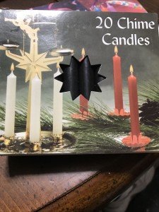 20 Black Mini Ritual Chime Candles Set