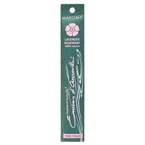 Maroma Eda Incense, Lavender Rosemary, 10 Count