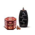Sandalwood Backflow Incense Cones for Positivity