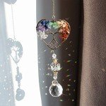 Heart-Shaped Tree of Life Crystal Prism Suncatcher