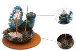 Enchanting Waterfall Incense Burner with Crystals & Sticks