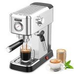 Magical Espresso Machine with Milk Frother & 50oz Tank
