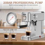 Magical Espresso Machine with Milk Frother & 50oz Tank